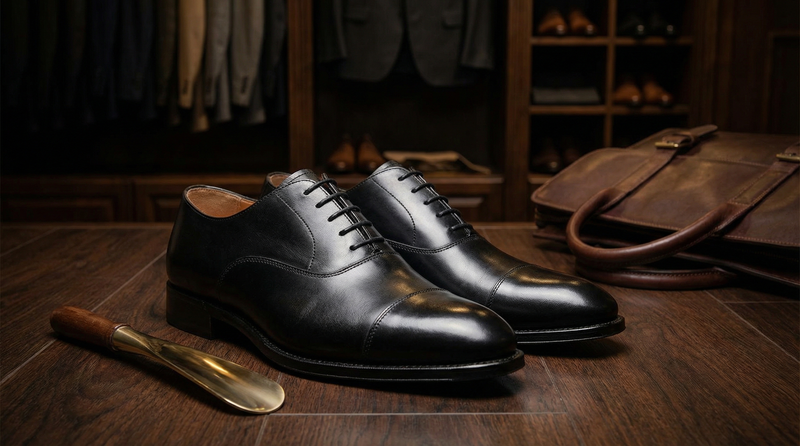 Classic Black Oxford Formal Shoes