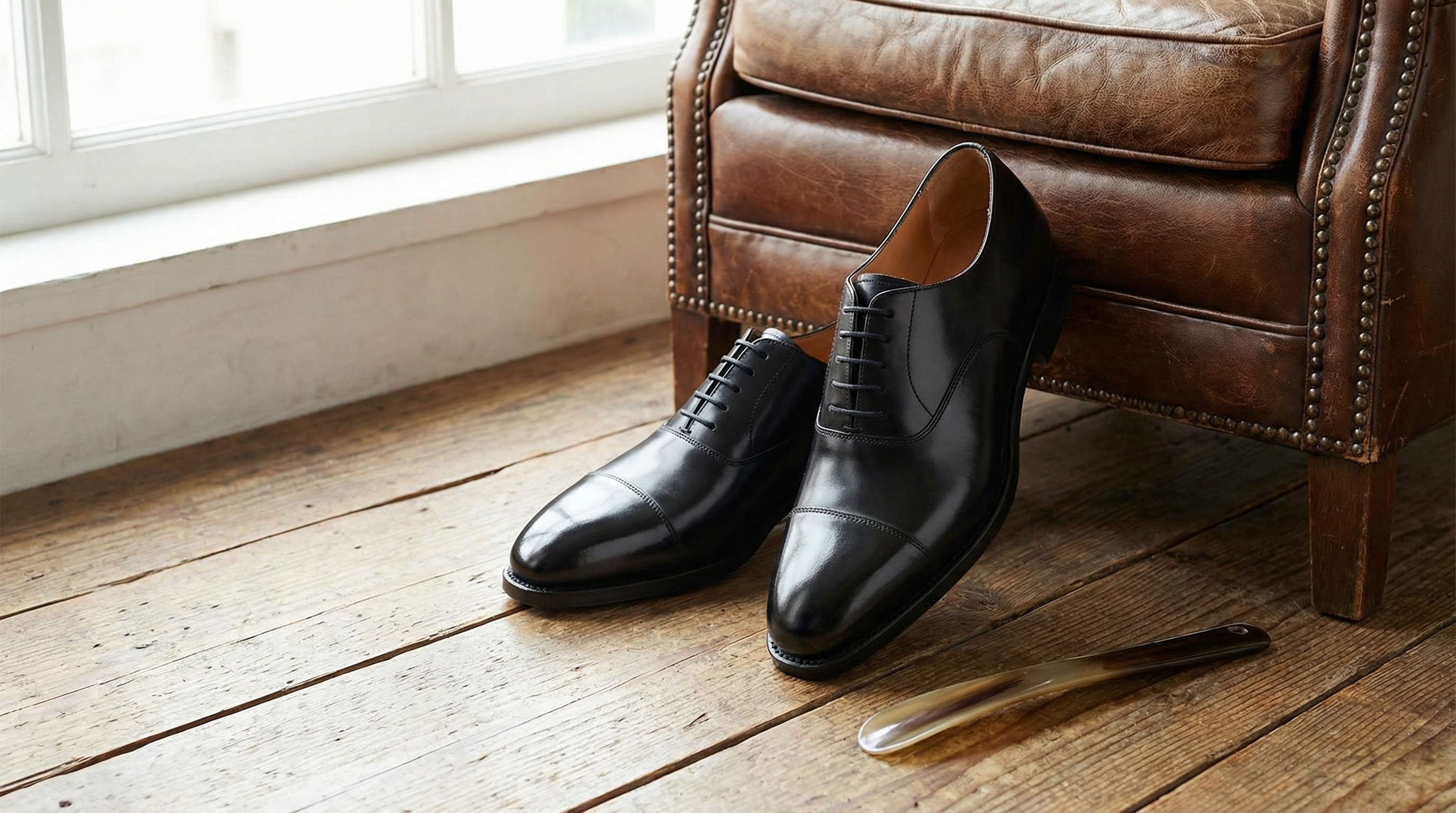 Classic Black Oxford Formal Shoes