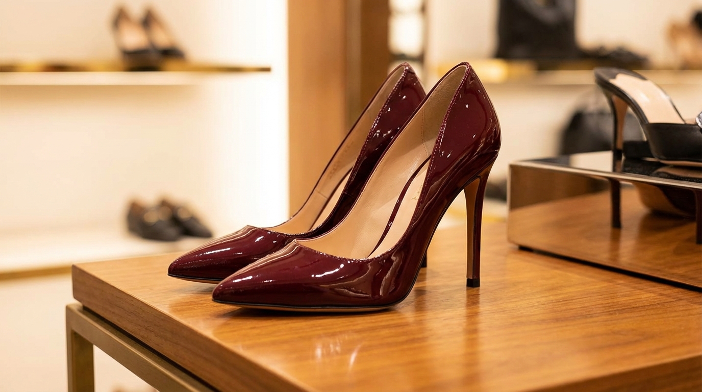 Stylish Wine Red Stiletto Heels for Women